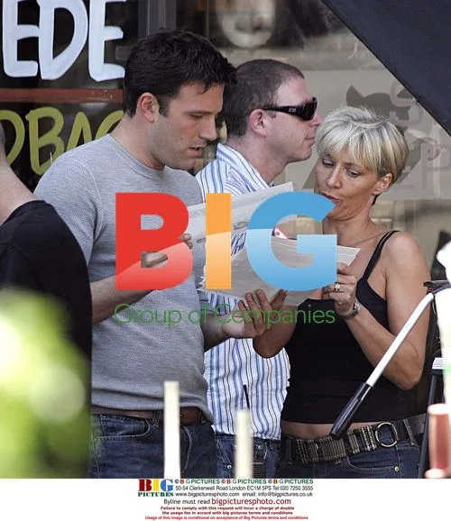 Ben Affleck Jokes Around on TV Commercial Set