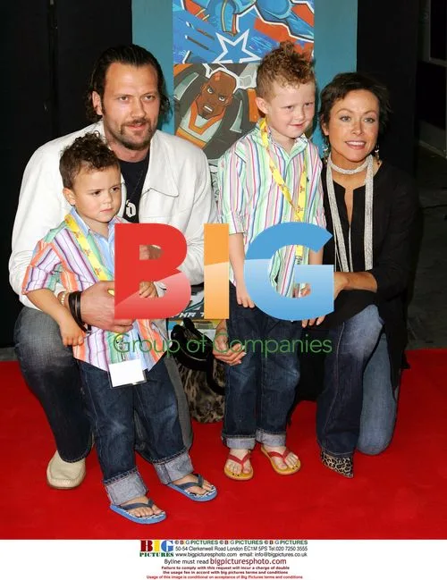 Amanda Mealing and family at 'A.T.O.M.' premiere
