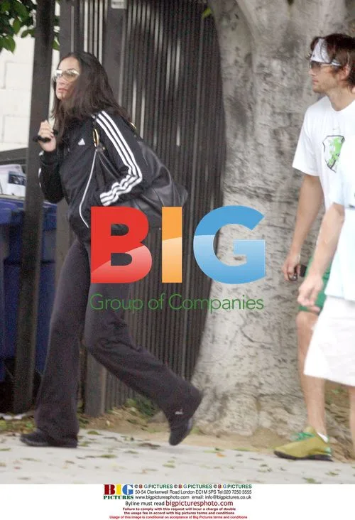Demi Moore and Ashton Kutcher at Gym