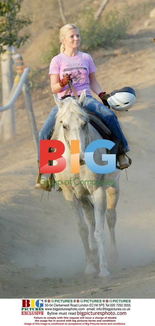 Geri Halliwell Horseback Riding