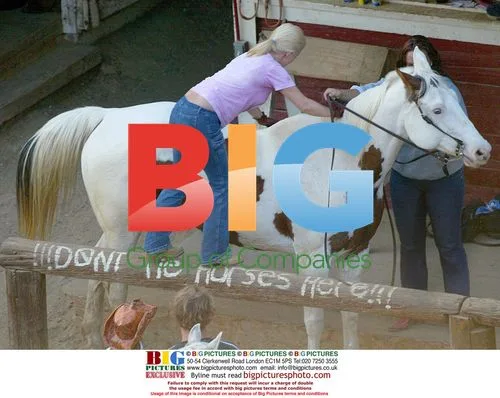 Geri Halliwell Horseback Riding