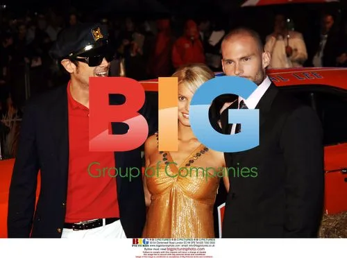 Johnny Knoxville, Seann William Scott and Jessica Simpson at Dukes of Hazzard Premiere