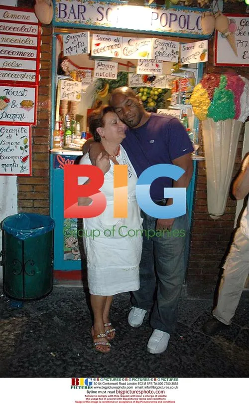Mike Tyson on Holiday in Italy