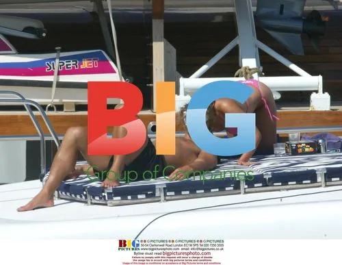 Charlotte Church and Gavin Henson on Boat in Spain
