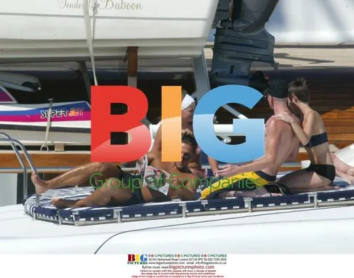 Charlotte Church and Gavin Henson on Boat in Spain