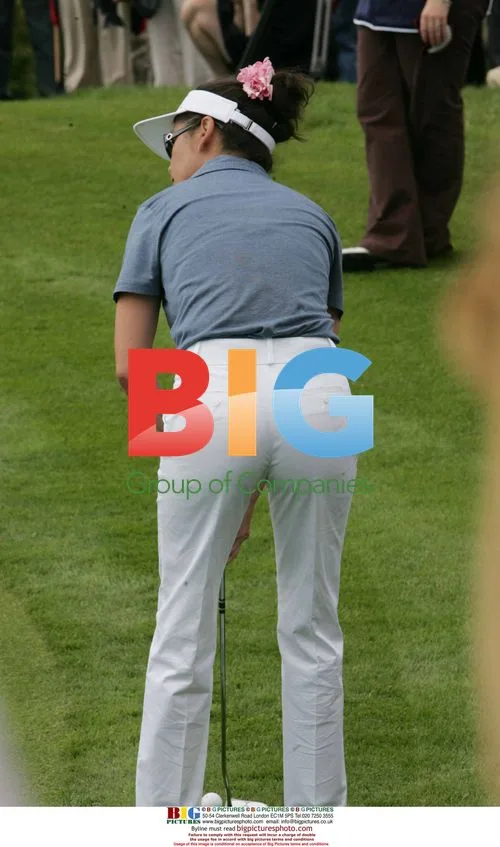 Catherine Zeta Jones at celebrity golf in Wales