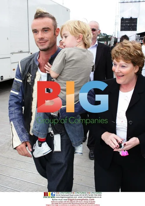 Fran Cosgrave with son Josh and mother Betty at concert