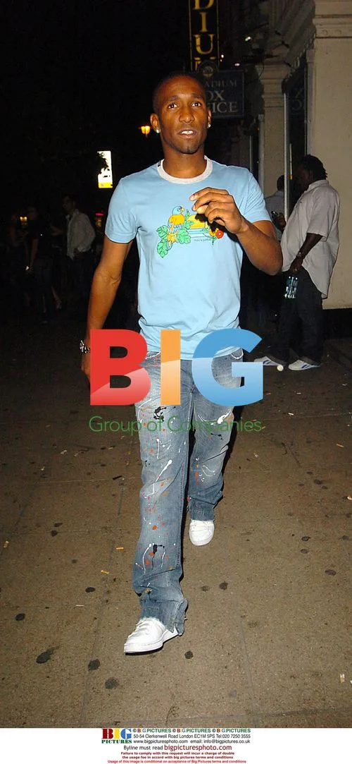 Jermaine Defoe Arrives at Movida Nightclub