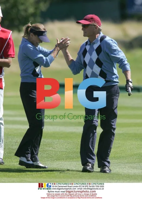 Michael Douglas and Cheryl Ladd at Celtic Manor Golf