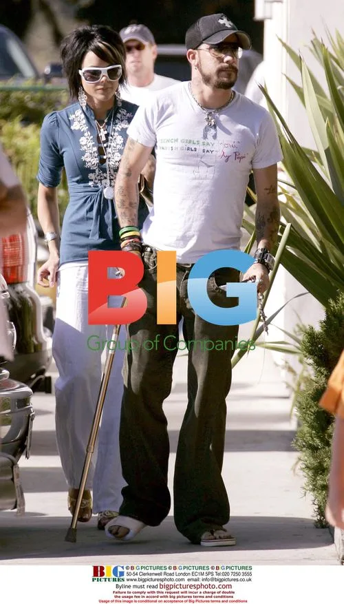 AJ McLean and Girlfriend Shopping in Malibu
