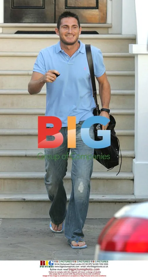 Frank Lampard leaving home for training