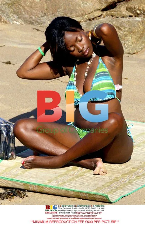 Big Brother 6 Finalist Makosi Sunbathes in France
