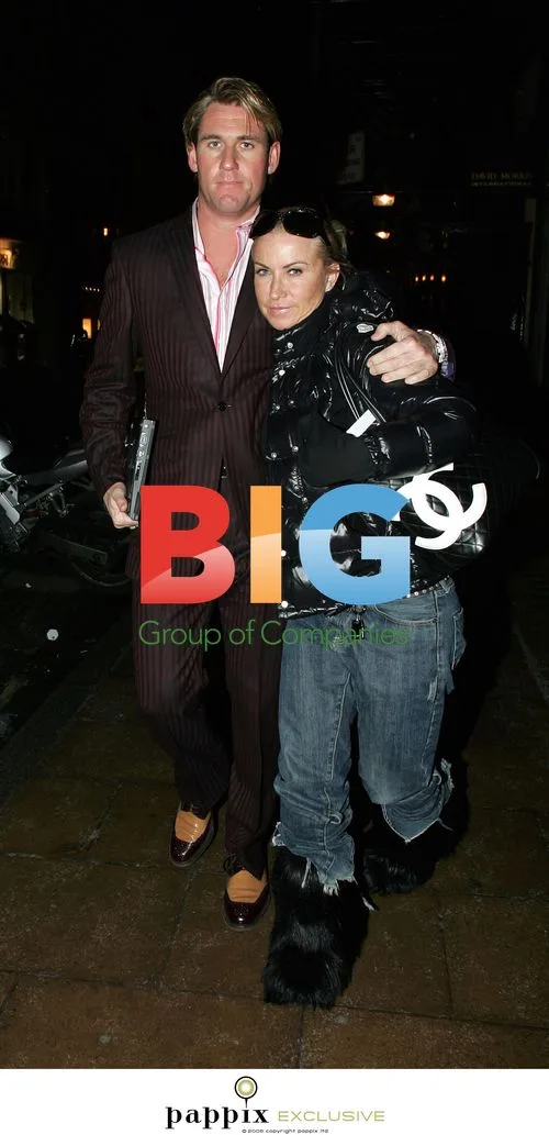 Meg Matthews and Simon Jordan shopping