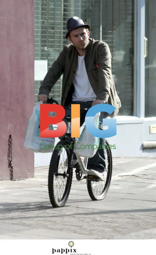 Damon Albarn Shops on BMX in London