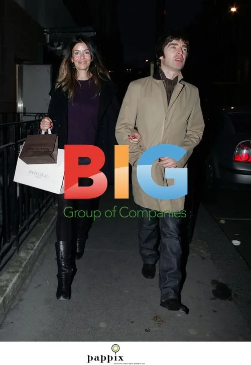 Noel Gallagher and Sara MacDonald shopping in London