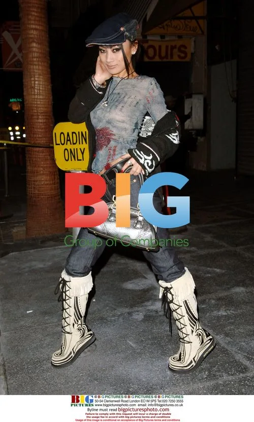 Bai-Ling Strikes Poses While Clubbing in Hollywood