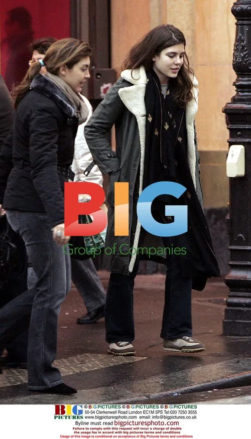 Princess Caroline and Daughter Charlotte Christmas Shopping in Paris