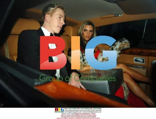 Victoria Beckham & Guest at Elton John Party
