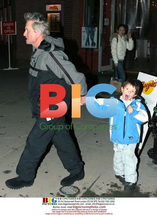 Michael Douglas and Son Dylan in Aspen