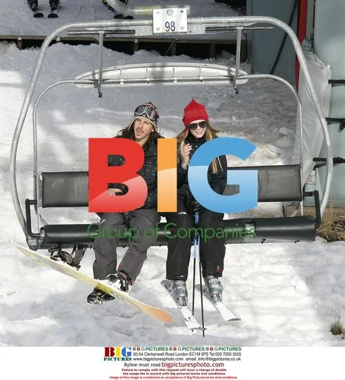 Mischa Barton and Cisco Adler on ski lift