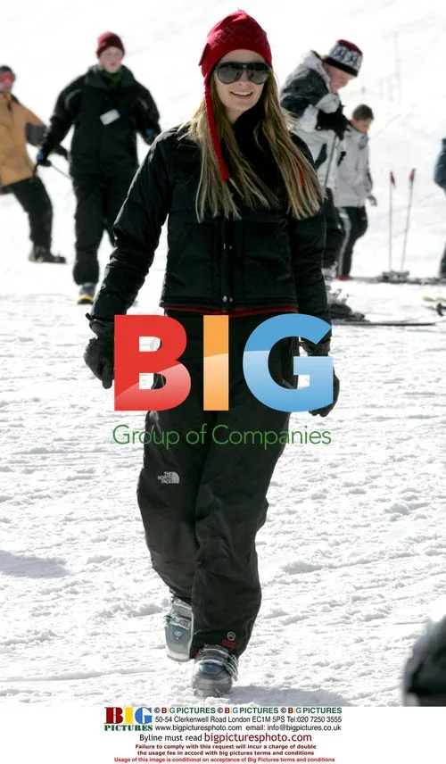 Mischa Barton and Cisco Adler Ski in Aspen