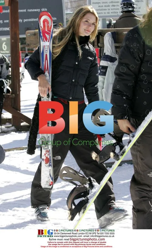 Mischa Barton and Cisco Adler Skiing in Aspen
