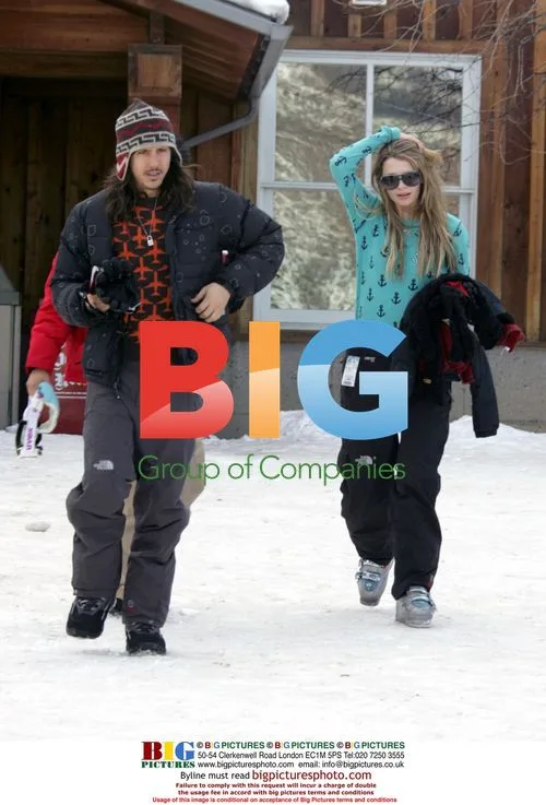 Mischa Barton and Cisco Adler Ski in Aspen