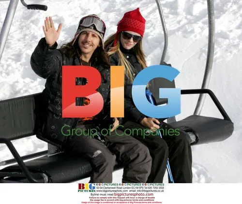 Mischa Barton and Cisco Adler Ski in Aspen