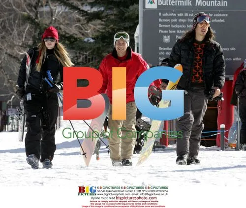 Mischa Barton and Cisco Adler Ski in Aspen