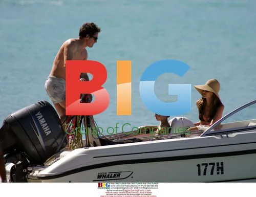 Hugh Grant and Jemima Khan on Caribbean Boat Trip