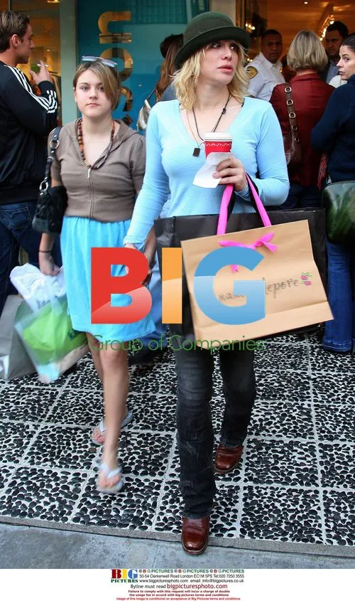 Courtney Love and Francis Bean Shop in LA