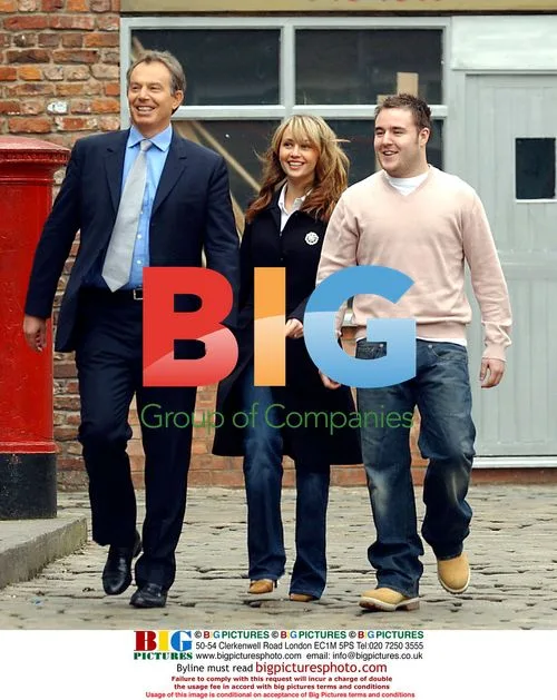 PM Tony Blair visits Coronation Street
