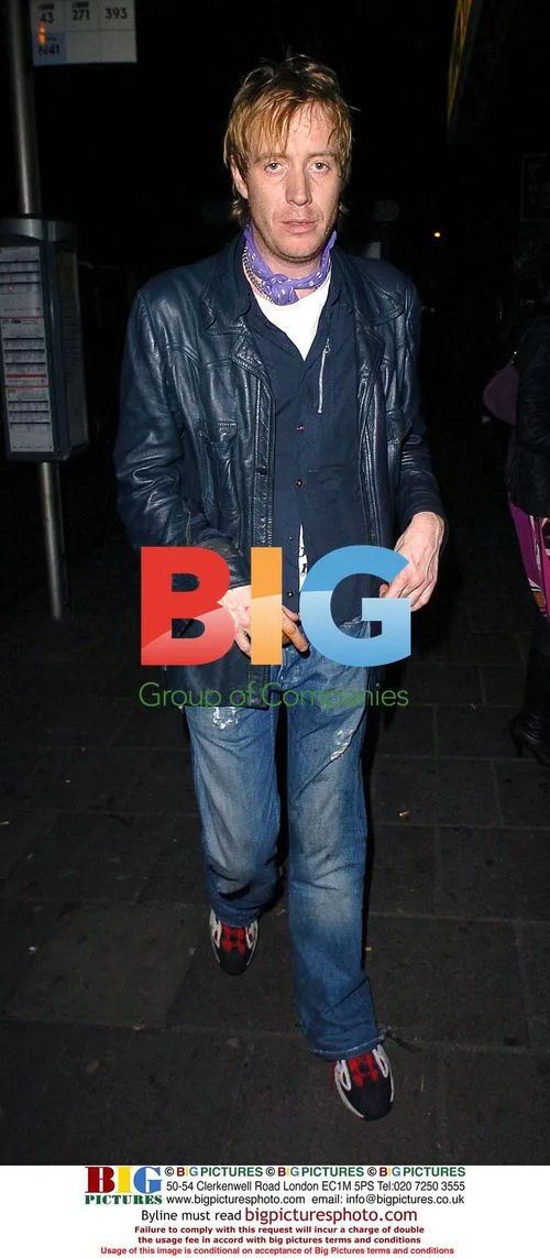Drummer Danny Goffey and Actor Rhys Ifans Leaving Tsunami Benefit Gig