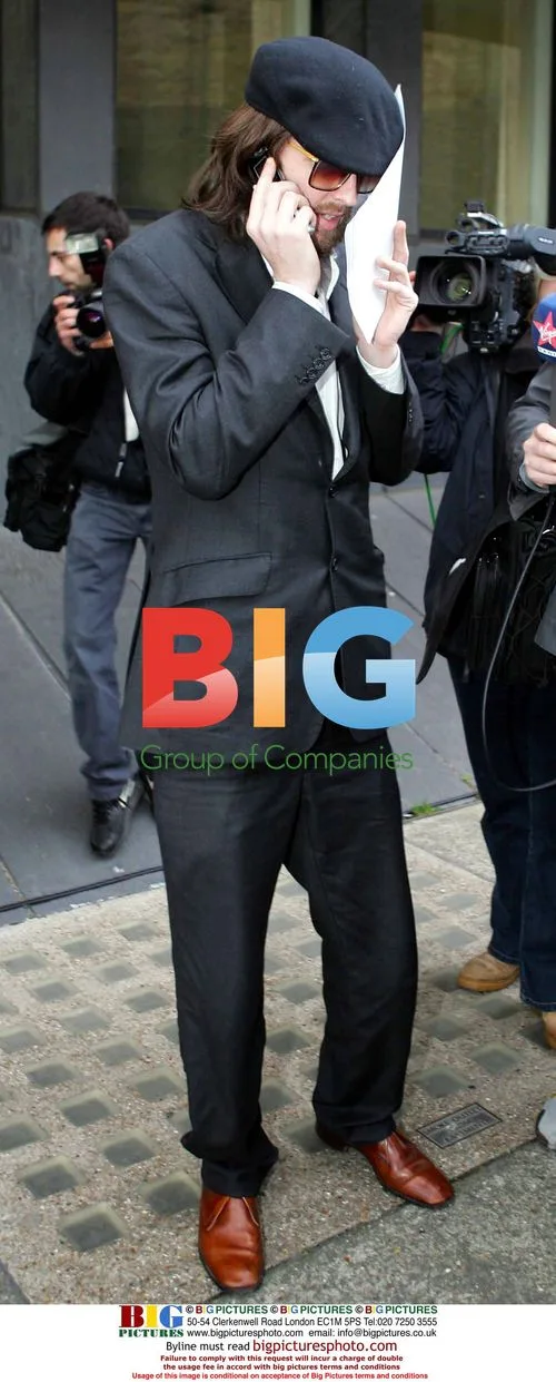 Babyshambles Manager Outside Highbury Court