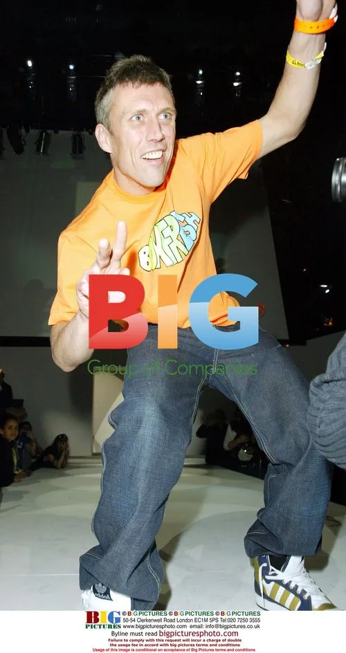 Bez from Happy Mondays on catwalk