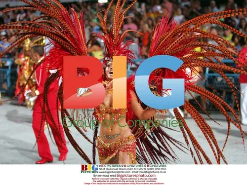 Carol Castro, Brazilian actress, at Carnival parade