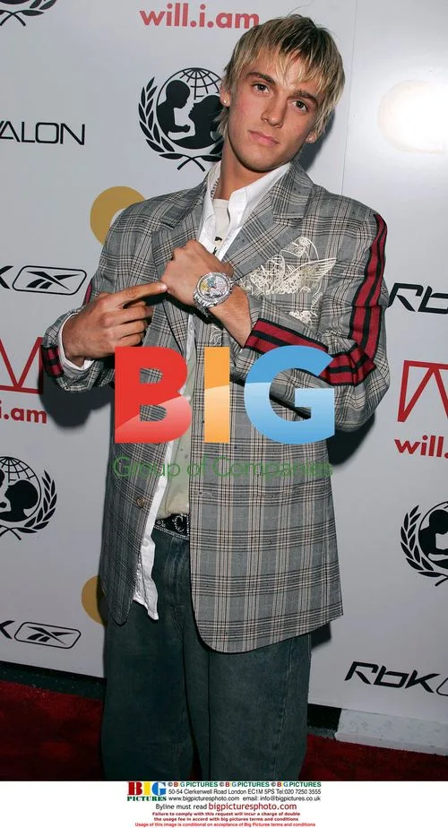 Aaron Carter at Tsunami Benefit Party