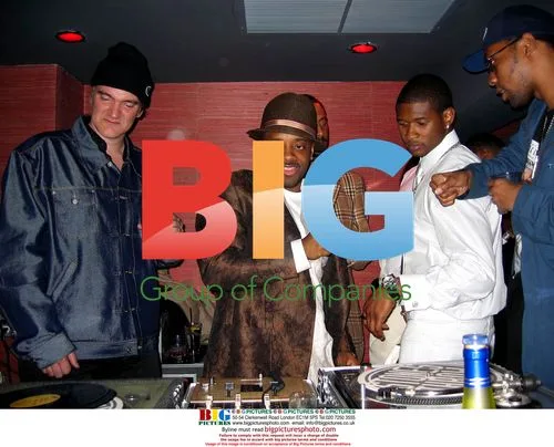 Quentin Tarantino and Jermaine Dupri at Usher's Post Grammy Party