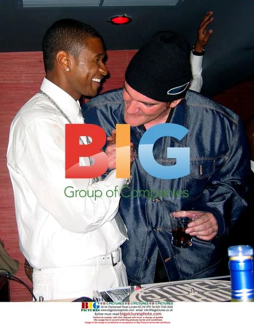 Quentin Tarantino and Jermaine Dupri at Usher's Post Grammy Party