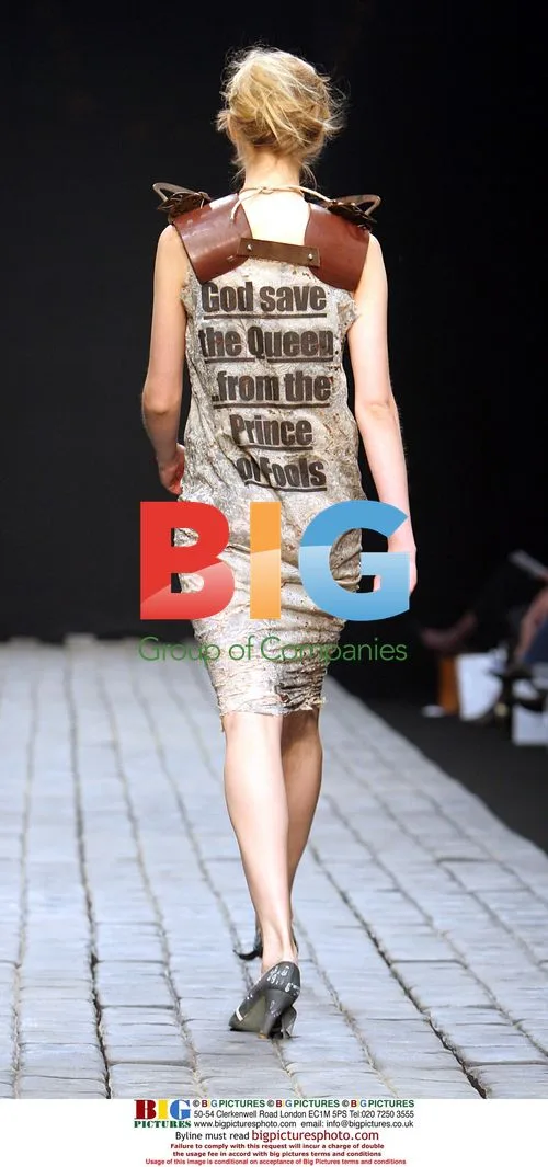 Model on Catwalk at London Fashion Week