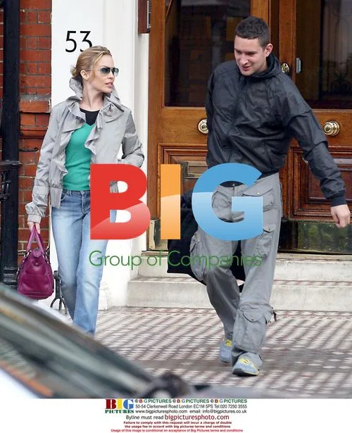 Kylie Minogue Steps Out With Stylist