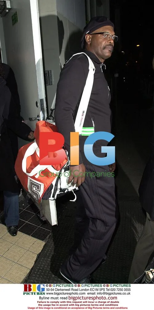 Samuel L. Jackson leaving movie screening