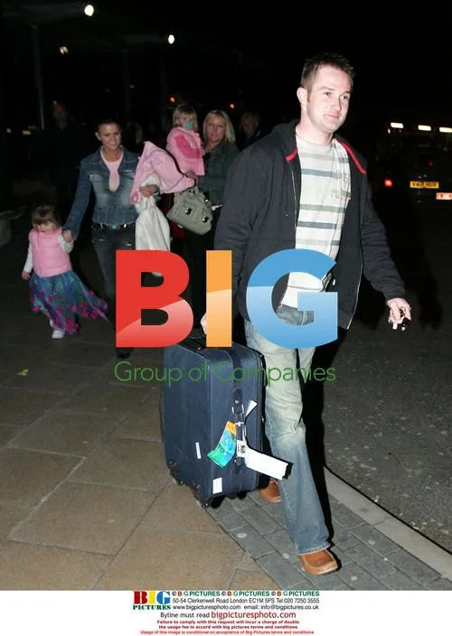 Kerry Katona and Daughters at Manchester Airport