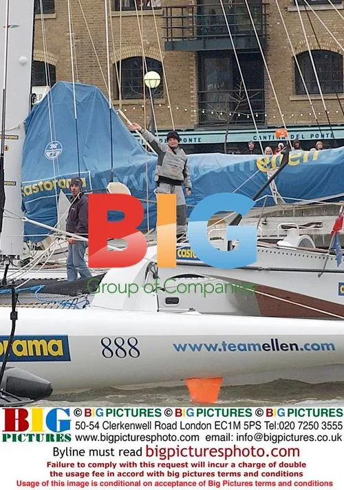 Ellen MacArthur Sails on the Thames