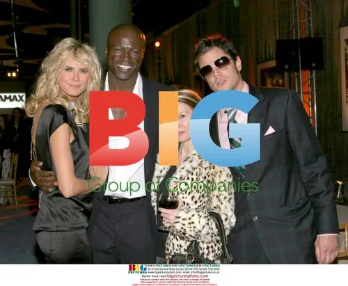 Heidi Klum, Seal, and Johnny Knoxville at 2005 Miramax Pre-Oscar Party
