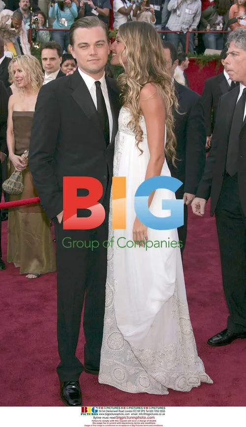 Leonardo DiCaprio and Gisele Bundchen at 77th Oscars