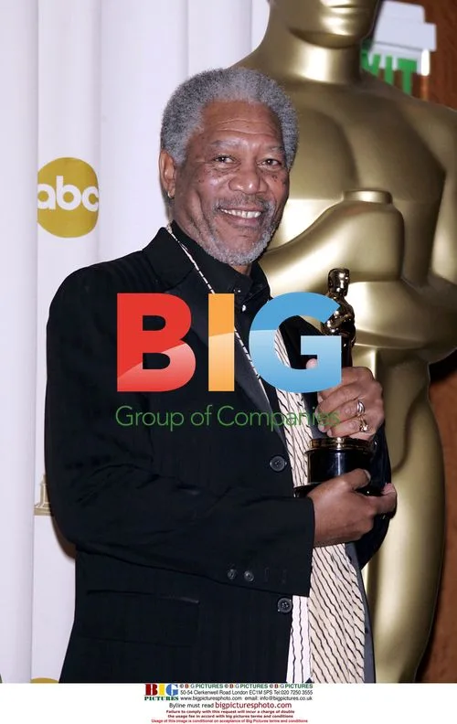 Morgan Freeman Oscars 2005 Press Room