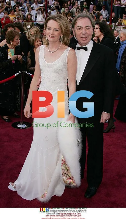 Andrew Lloyd Webber and wife at Oscars 2005