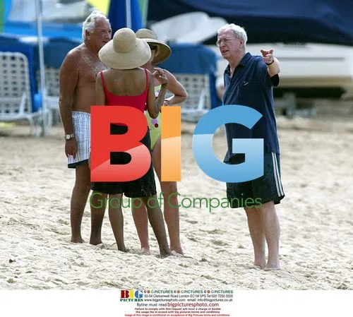 Michael Caine on holiday in Barbados