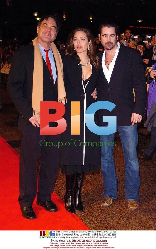 Jolie, Farrell, and Stone at Alexander Premiere